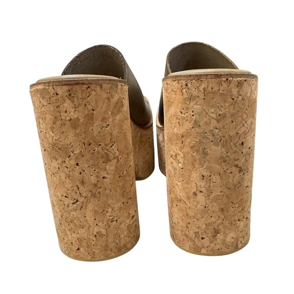 Jeffrey Campbell Lucianna Sandal 7.5 Olive Green Cork Platform - Picture 8 of 12